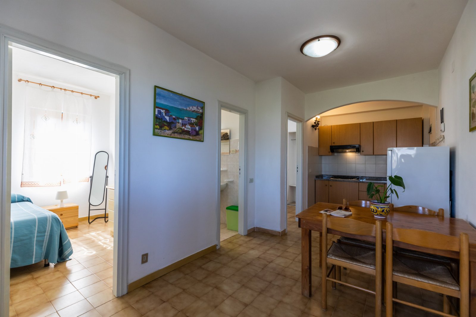 Appartamenti Trilocale 3 posti con cucina vista mare. Spiaggia privata. Sunset Yoga.